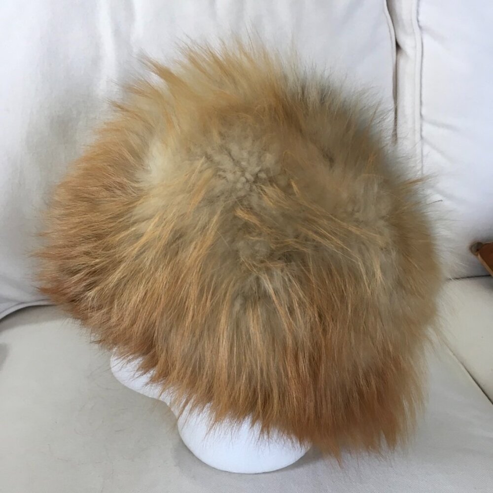 Amrose NY Red Fox Fur Hat Marshall Field & CO.